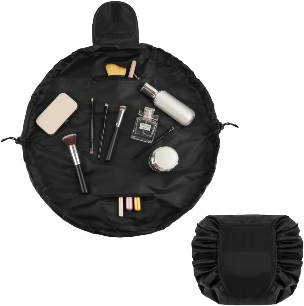 Bolsa De Cosméticos, Bolsa De Cosméticos Viaje, Bolsa Maquillaje Mujer Portátil,Neceser Maquillaje Con Cordón, Bolsa De Maquillaje Con Impermeable Para Mujer(Flamenco)