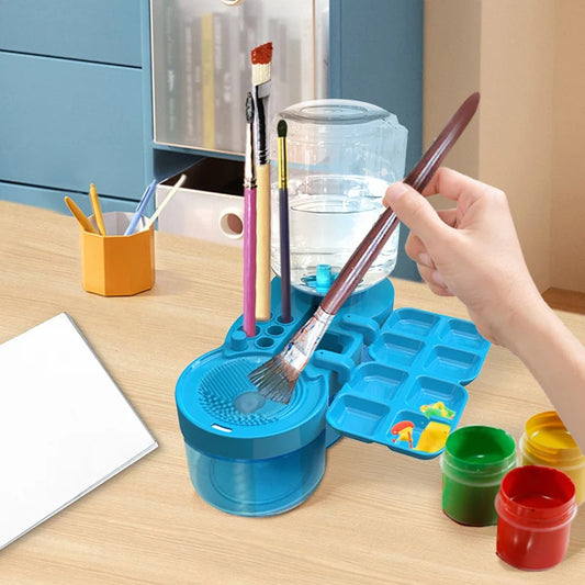 Water Cycle Paint Brush Cleaner Watercolor Brush Rinser Flush Brush Box Rinse Oil-Based Paints Cleaning for Paints Art Supplies