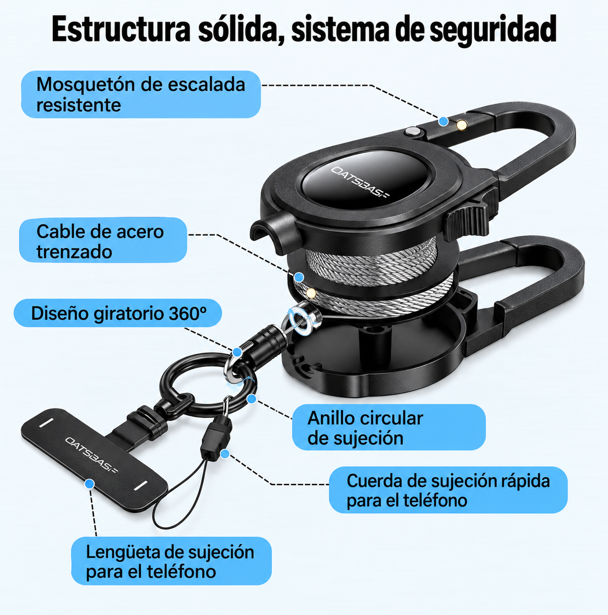 Cuerda Retráctil Antirrobo