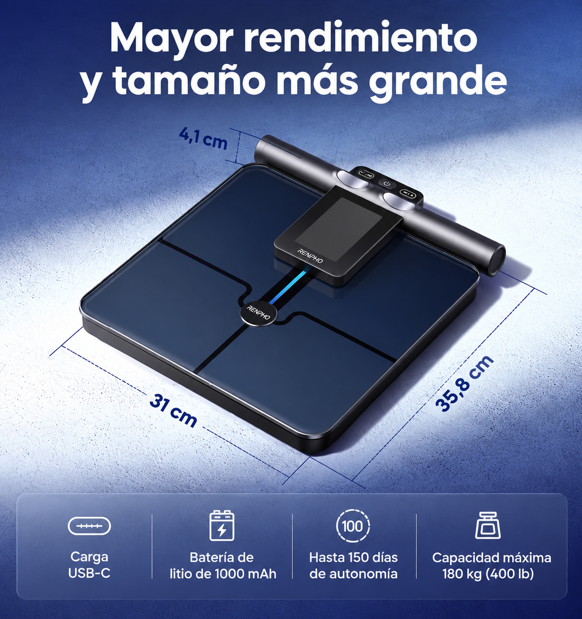Báscula Inteligente Con 8 Electrodos