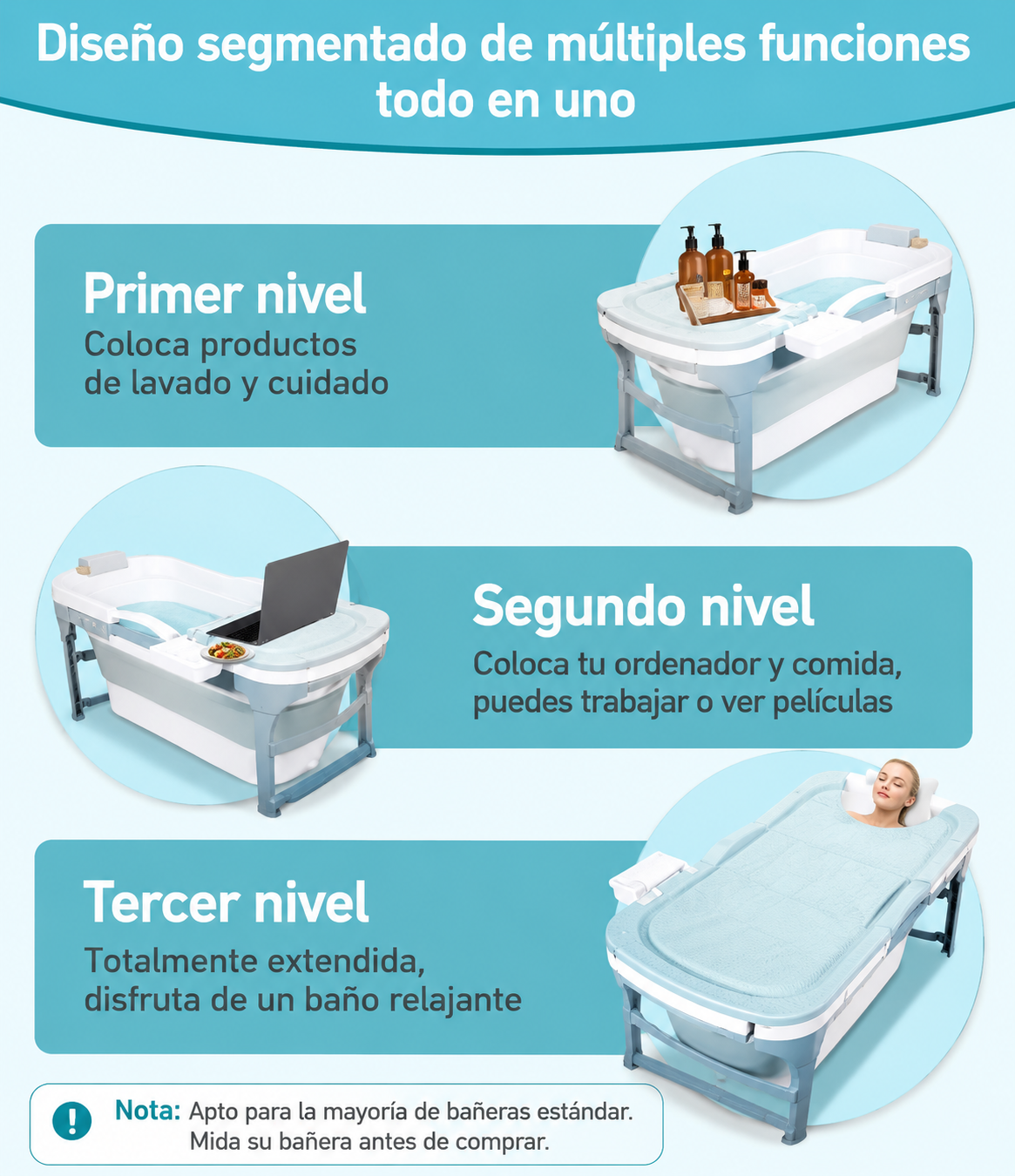 Bañera Plegable