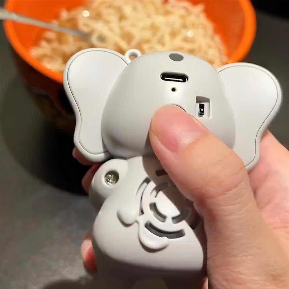Mini Ventilador De Refrigeración Con Clip Para Taza Y Cuenco, Ventilador De Refrigeración De Alimentos Manos Libres Y Enfriador De Café, Bonito Soplador De Comida Con Forma De Gato Para Sopa Caliente