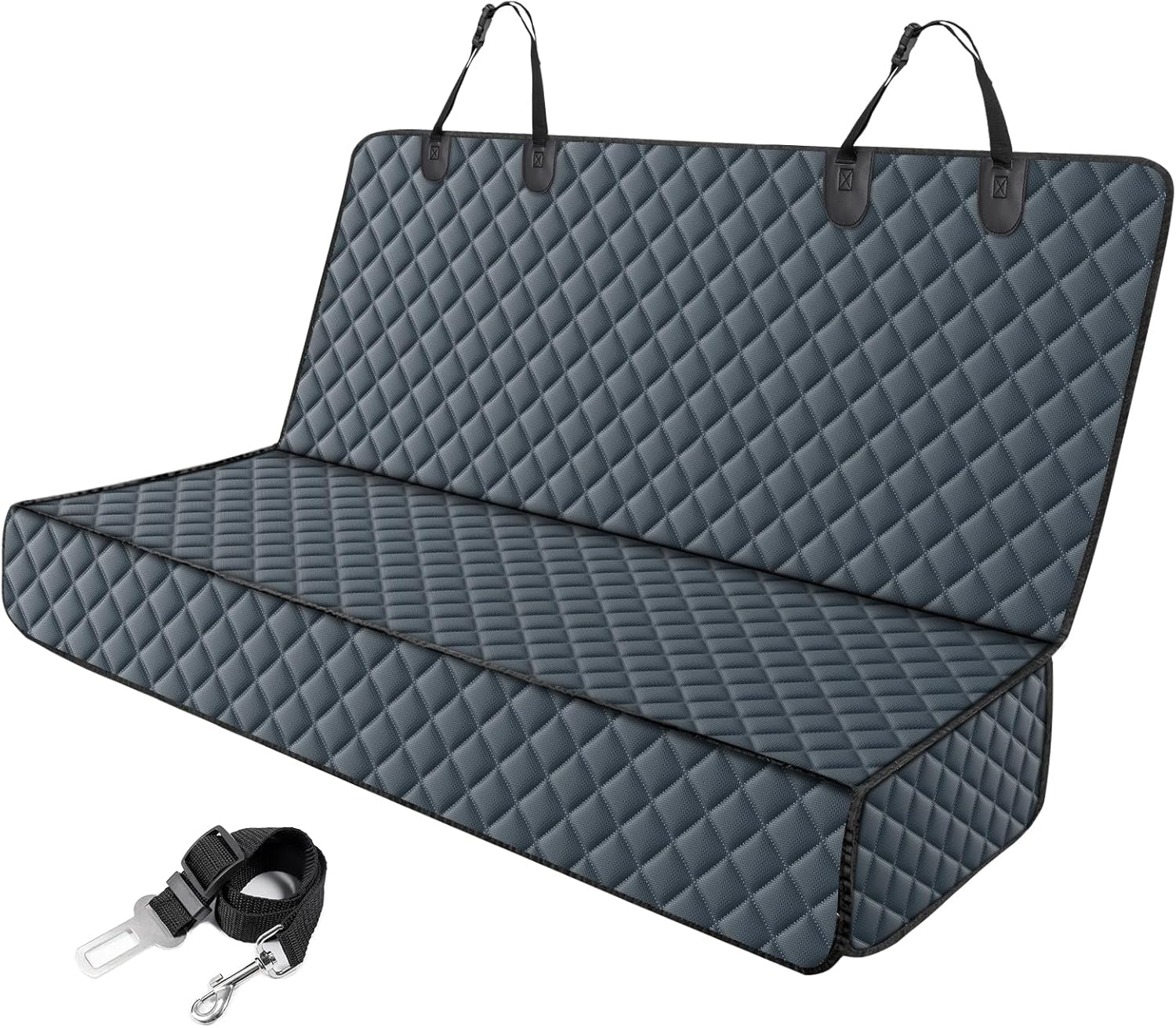 Funda Perros Coche, Funda De Asiento Para Perros Impermeable Y Resistente, Protector Coche Con Ventana De Malla Visible Y Cremallera, Universal Para SUV, Camión