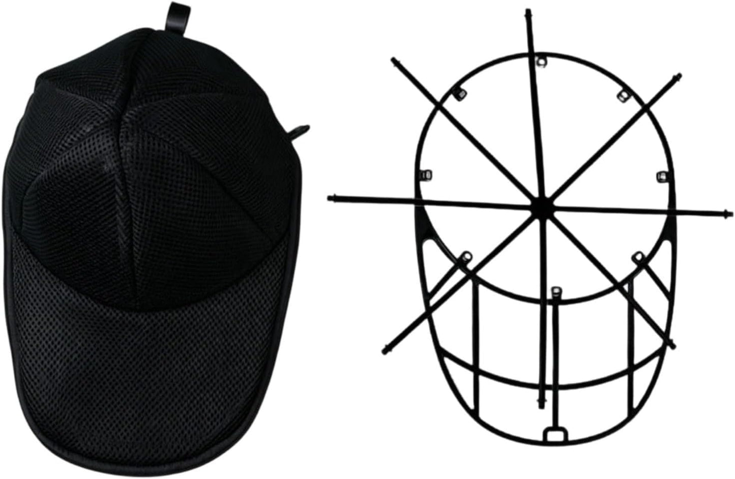 Estante De Lavado De Gorras, Paquete De 2 Marcos De Arandela De Sombreros Con Red Protectora Integrada Para Broches De Béisbol, Evita La Deformación En La Máquina De Lavandería, Blanco (2