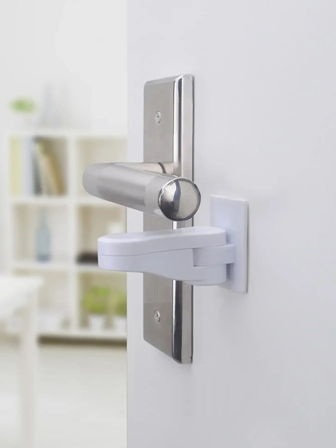 Baby Cabinet Lock for Container Anti-Closing Door Blocks Drawers Children Closet Closure Security Rails Stops Plush Handle Hole