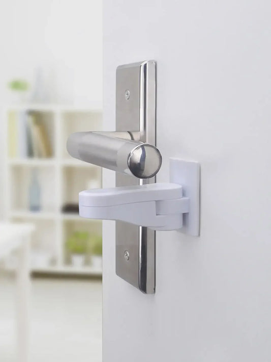 Baby Cabinet Lock for Container Anti-Closing Door Blocks Drawers Children Closet Closure Security Rails Stops Plush Handle Hole