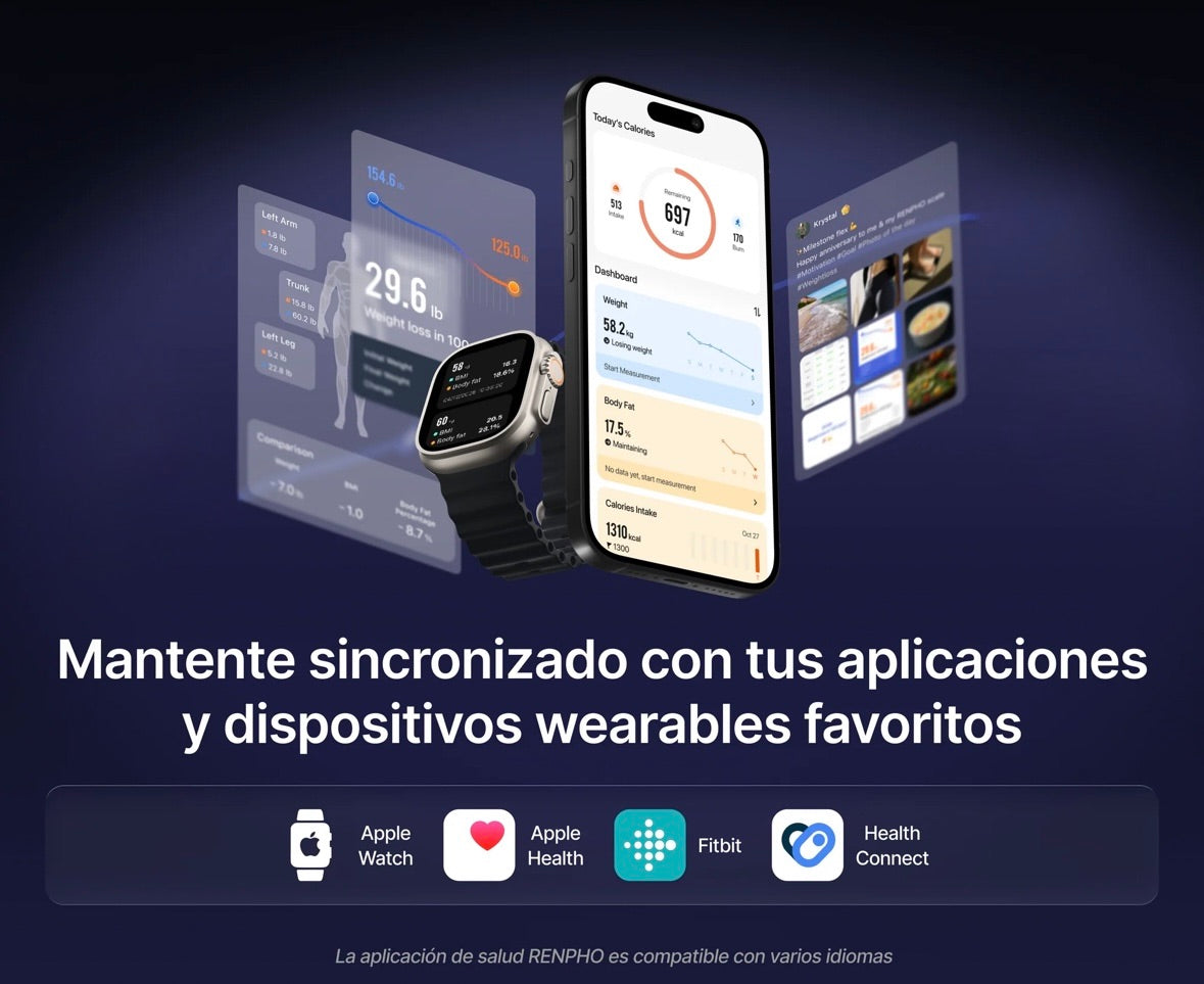 Báscula Inteligente Con 8 Electrodos