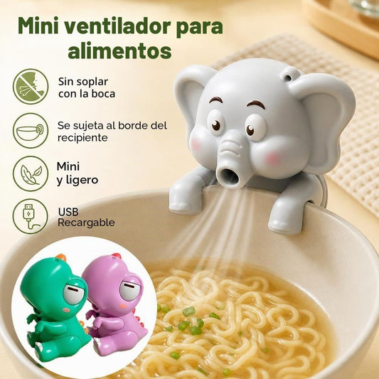 Mini Ventilador De Refrigeración Con Clip Para Taza Y Cuenco, Ventilador De Refrigeración De Alimentos Manos Libres Y Enfriador De Café, Bonito Soplador De Comida Con Forma De Gato Para Sopa Caliente
