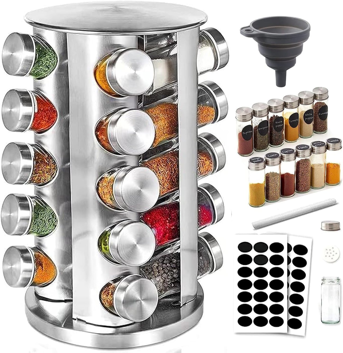 Estante Magnético Para Especias,Juego De 4(2 Grandes,2 Medianas),Organizador De Cocina Sin Taladrar Con Imanes Potentes,Para Nevera,Horno,Microondas Y Toda La Casa,Negro