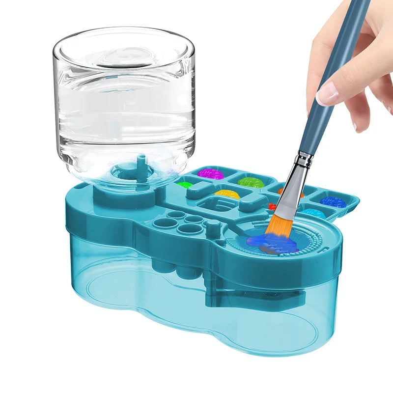 Water Cycle Paint Brush Cleaner Watercolor Brush Rinser Flush Brush Box Rinse Oil-Based Paints Cleaning for Paints Art Supplies