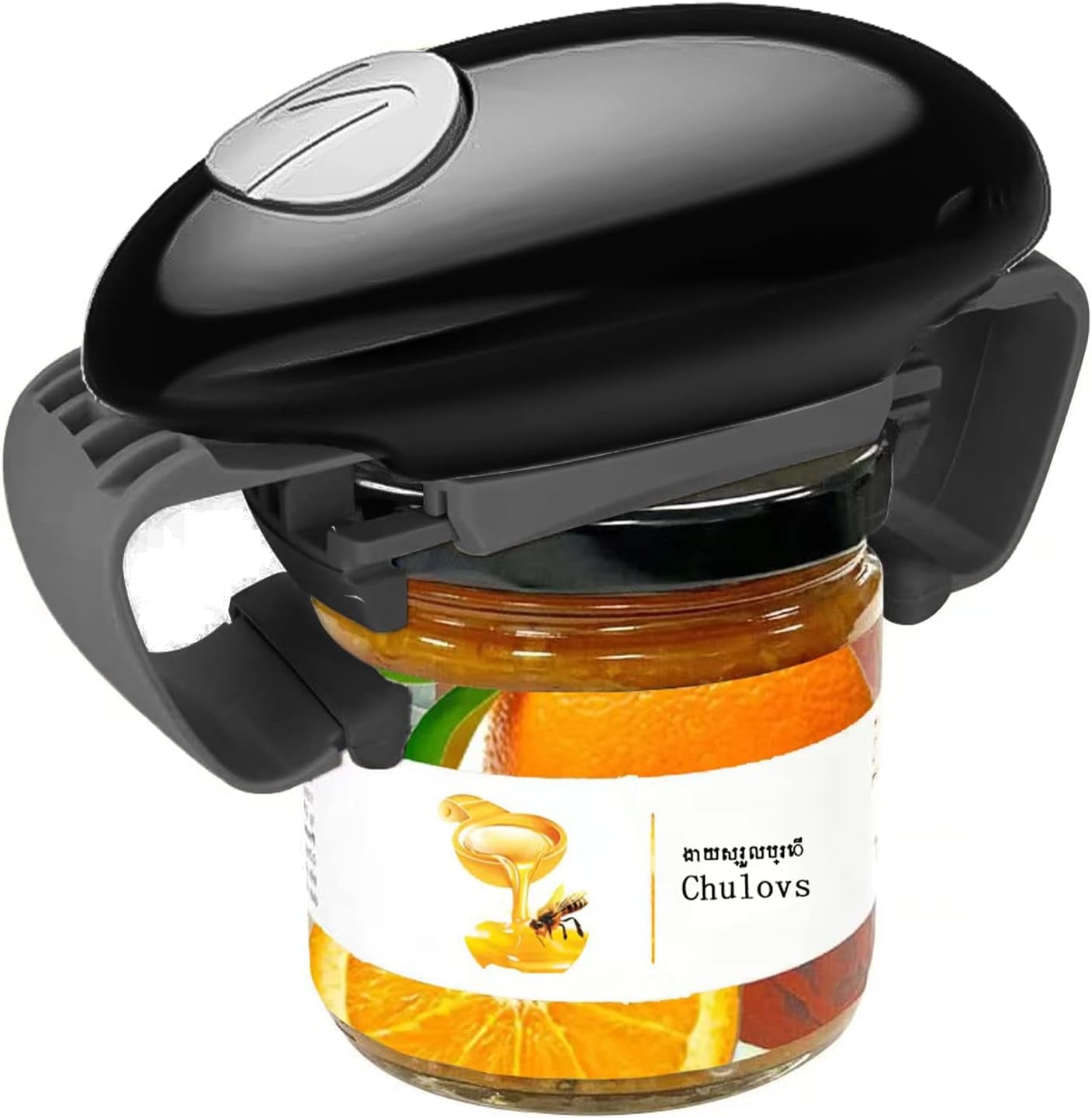 Chulovs Abridor De Tarros Eléctrico, Accesorio De Cocina, Abrelatas Automático Para Nuevos Frascos Sellados, El Abrelatas De Manos Libres Con Menos Esfuerzo Para Abrir (Blanco)