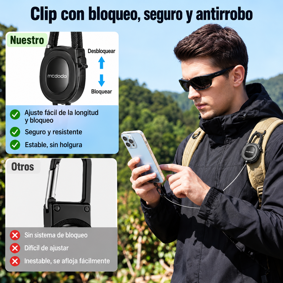Cuerda Retráctil Antirrobo