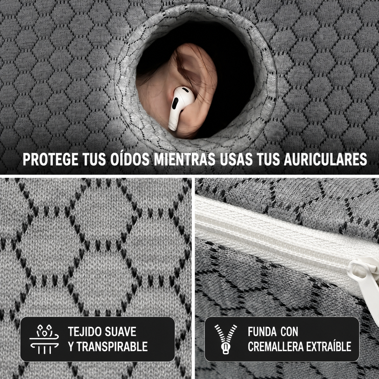 Almohada Oreja Piercings