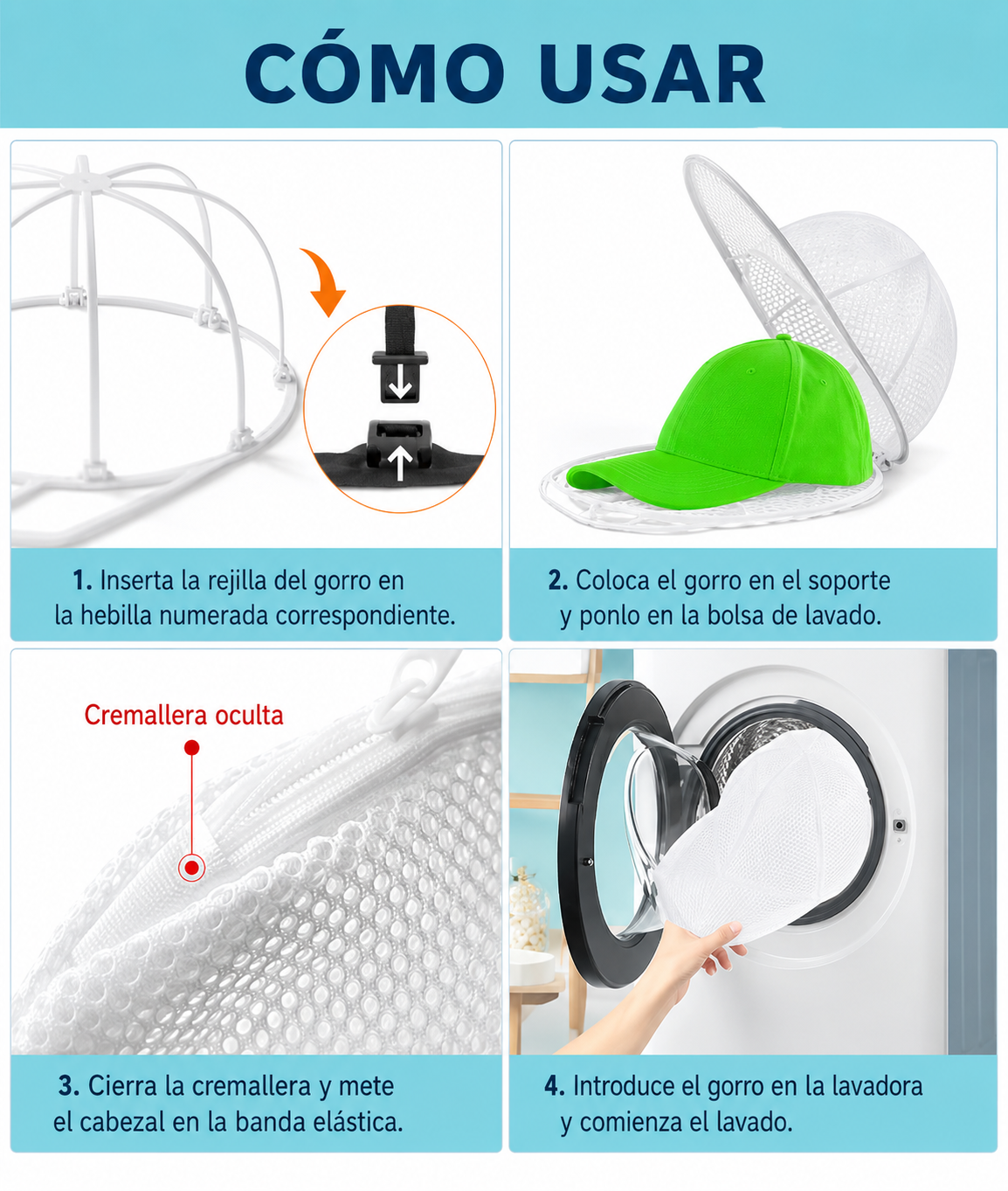 2 Moldes Para Lavar Gorras
