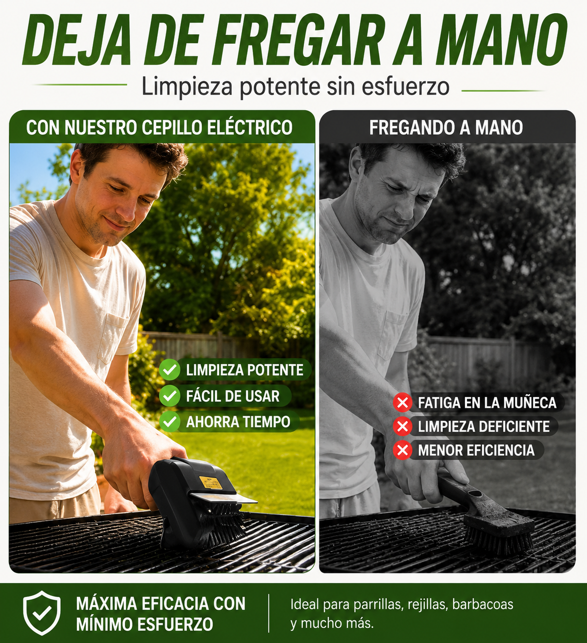 Cepillo BBQ Eléctrico
