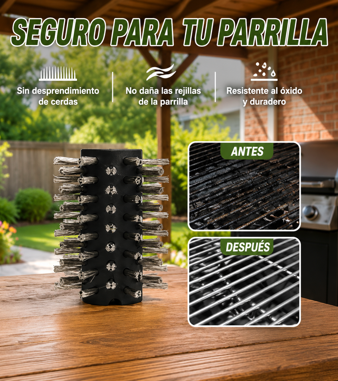 Cepillo BBQ Eléctrico