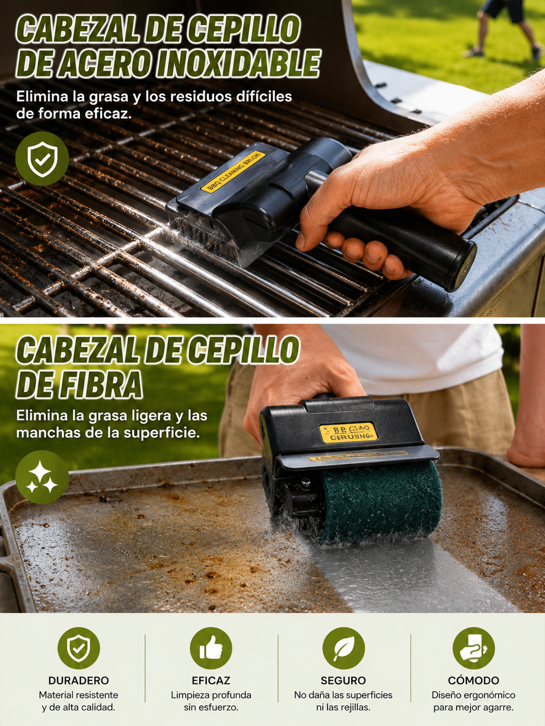 Cepillo BBQ Eléctrico