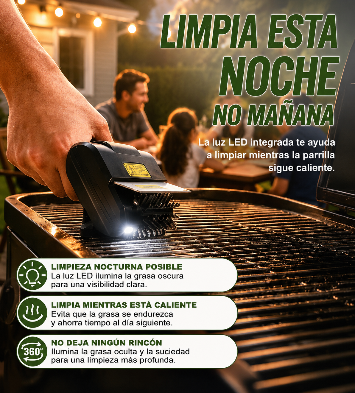 Cepillo BBQ Eléctrico