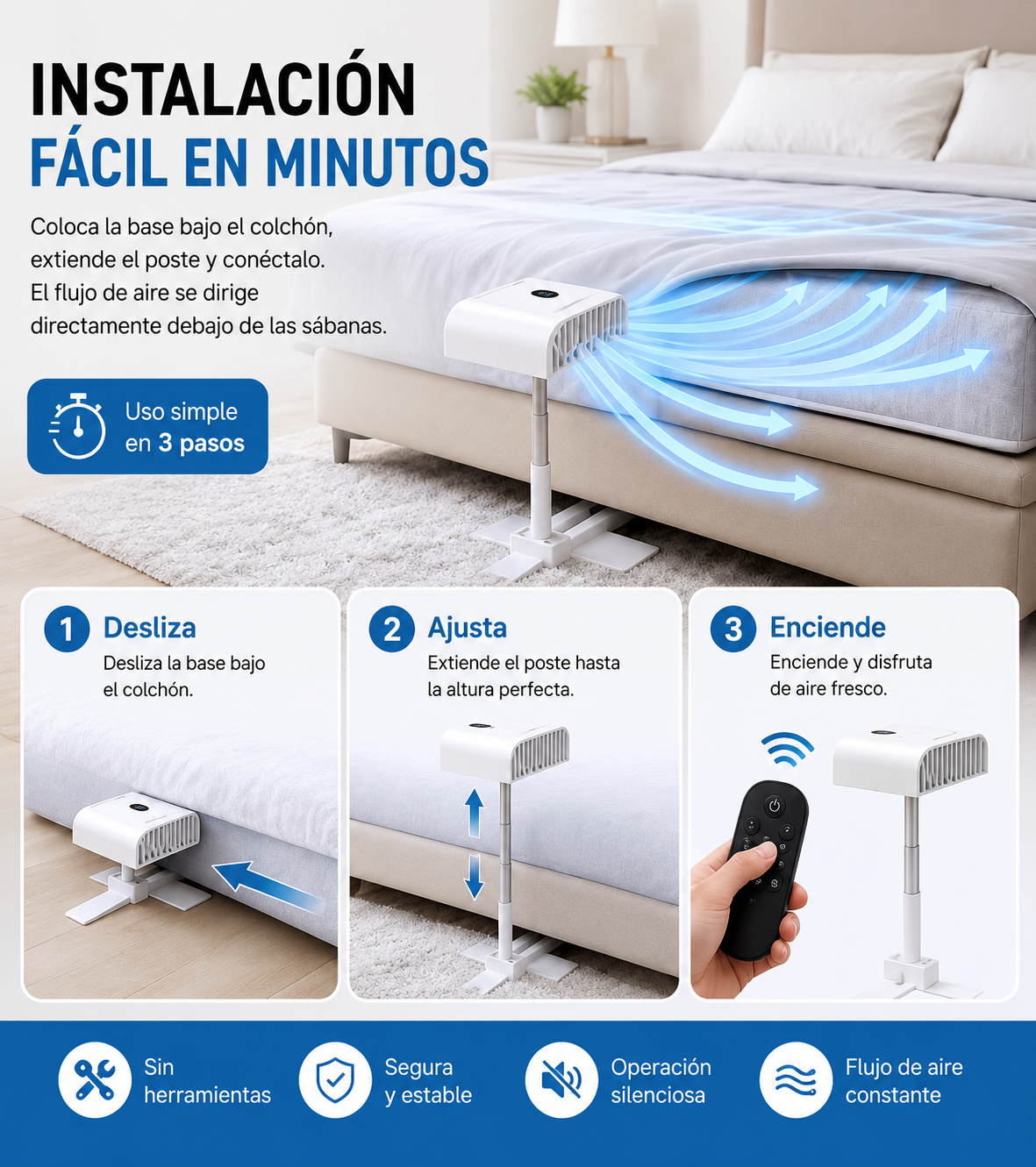 Ventilador De Cama