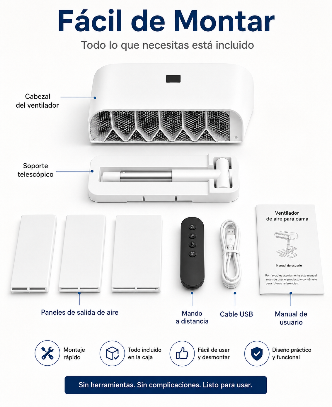 Ventilador De Cama