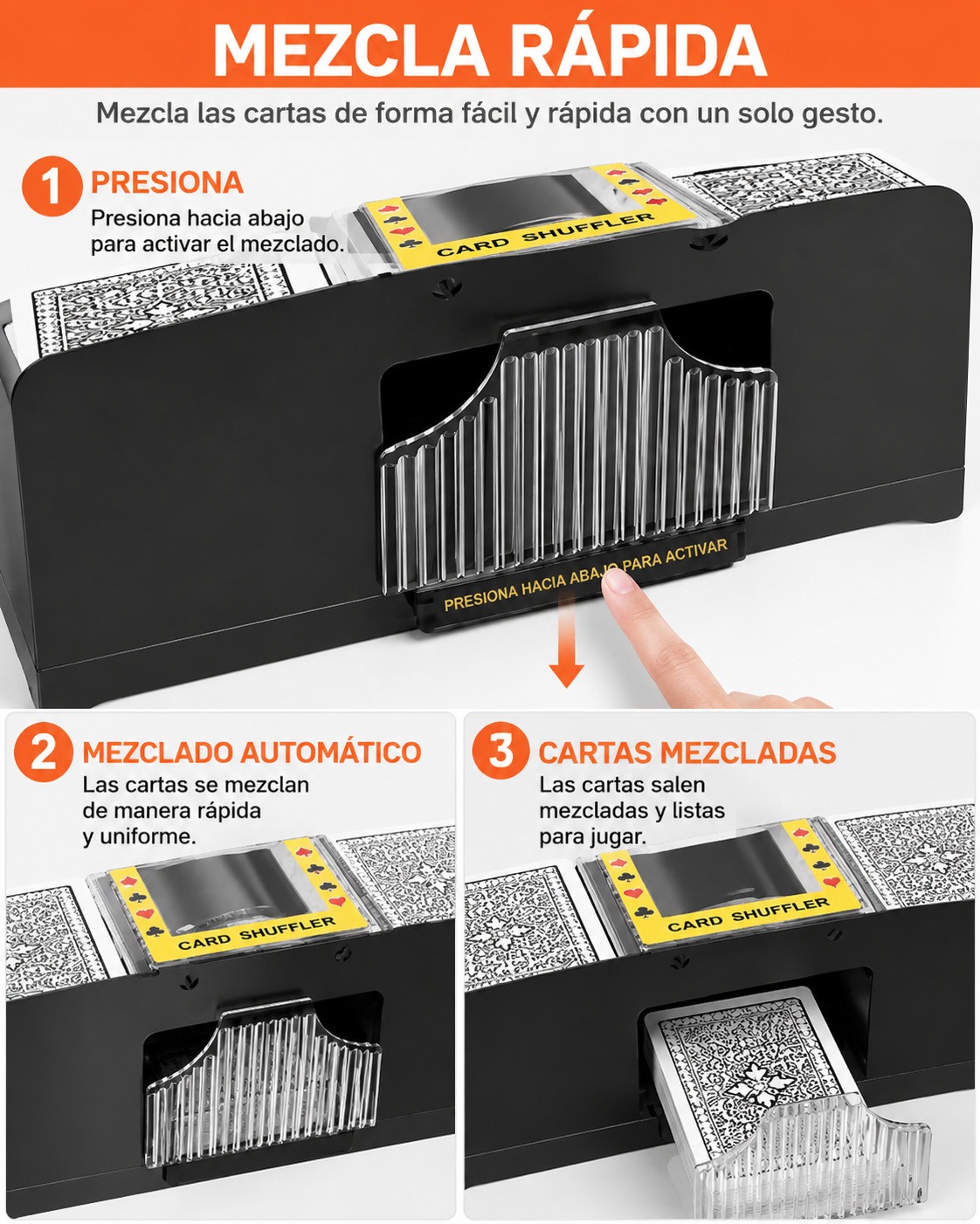 Barajador De Cartas Automático