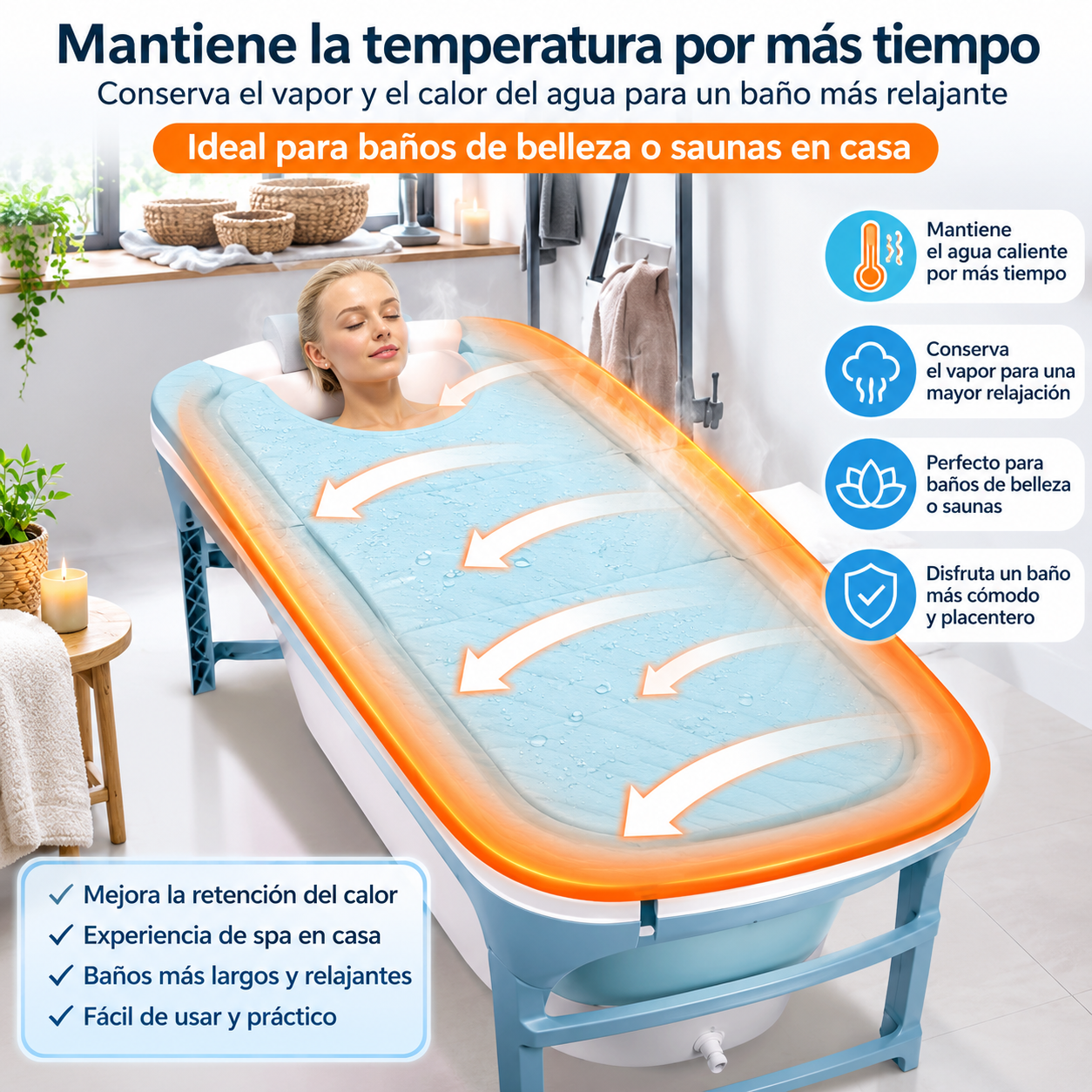 Bañera Plegable