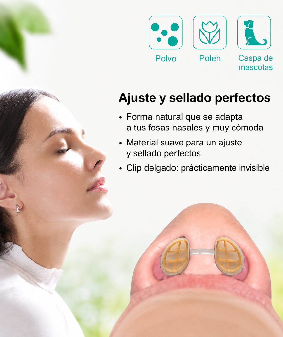 Filtros Nasales Alergias S/M/L/XL