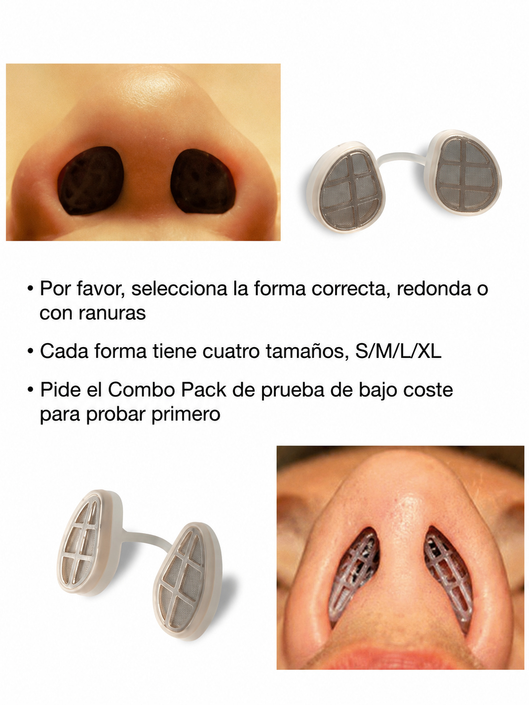 Filtros Nasales Alergias S/M/L/XL