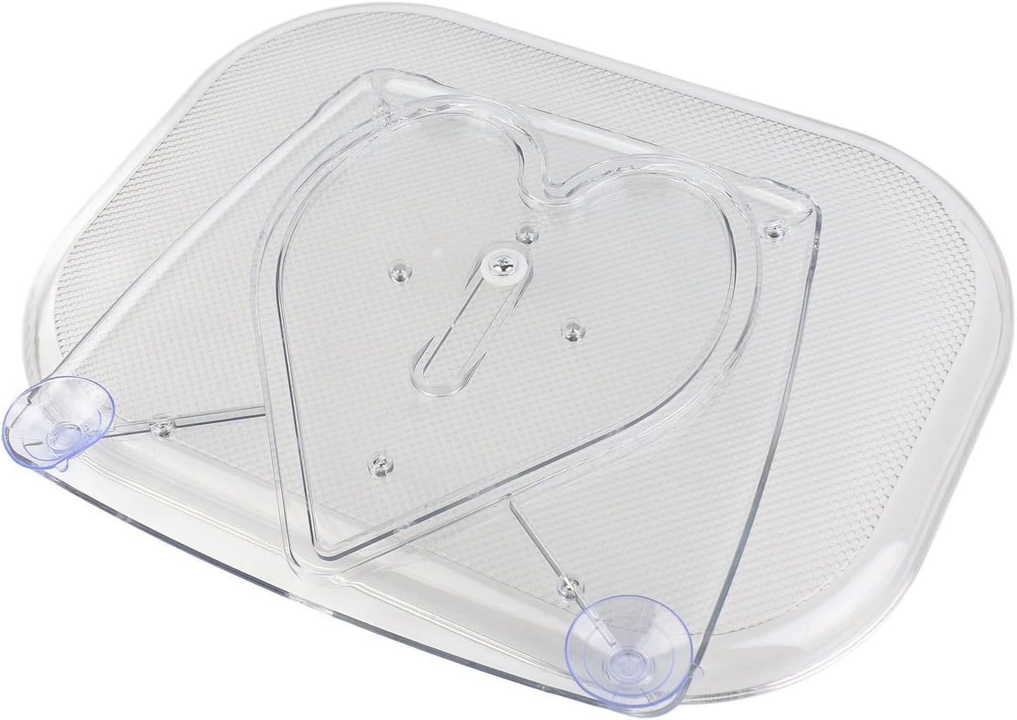 Organizador De Plato Giratorio Transparente Lazy Susan, Bandeja Giratoria Estable Para Mesa De Cocina, Encimera, Suave 360° (Grande)