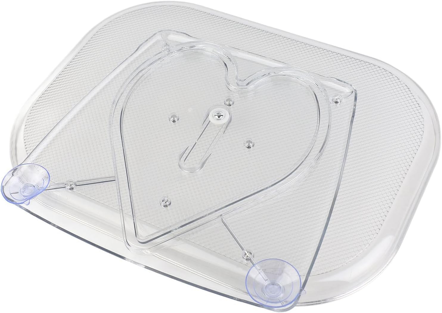 Organizador De Plato Giratorio Transparente Lazy Susan, Bandeja Giratoria Estable Para Mesa De Cocina, Encimera, Suave 360° (Grande)