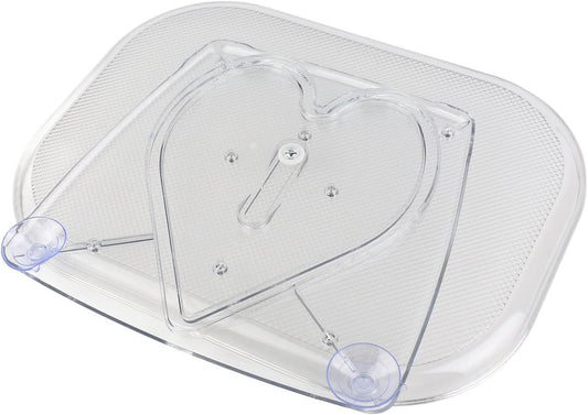 Organizador De Plato Giratorio Transparente Lazy Susan, Bandeja Giratoria Estable Para Mesa De Cocina, Encimera, Suave 360° (Grande)