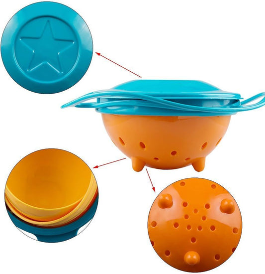 Plato Antiderrame Infantil Gyro Bowl Para Bebés Niños