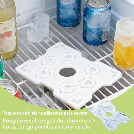 Nevera Portátil Con Asas Para Picnic, Viajes Y Fiestas Al Aire Libre, Con Compartimento Para Hielo Para Aperitivos Frescos, Frutas Y Verduras, Práctico Organizador Para Viajes