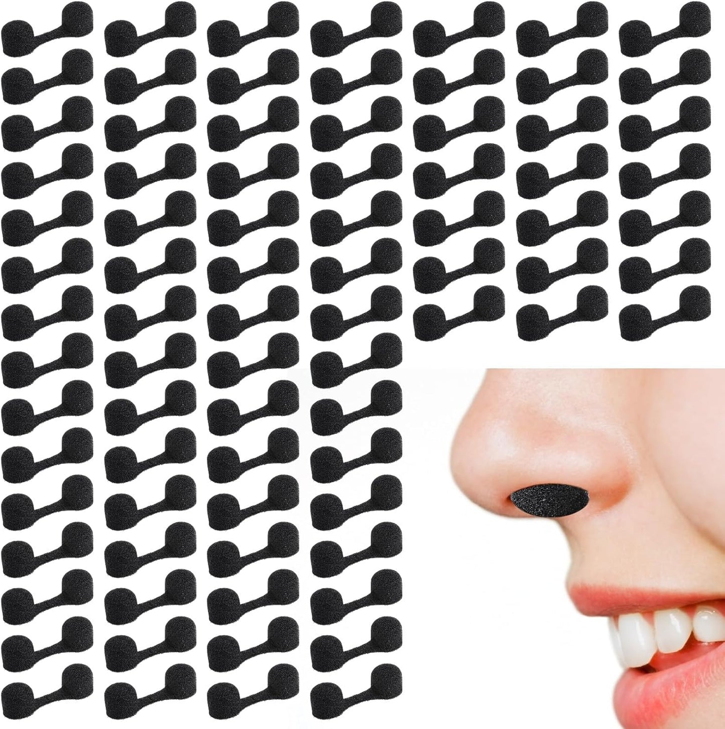 200 Piezas Filtro De Tapón Nasal Desechable Filtro De Polvo Nasal De Esponja a Granel Filtro De Fosa Nasal Para Bronceado En Spray Soldadura Alergias Al Polvo Áreas De Construcción De Polvo